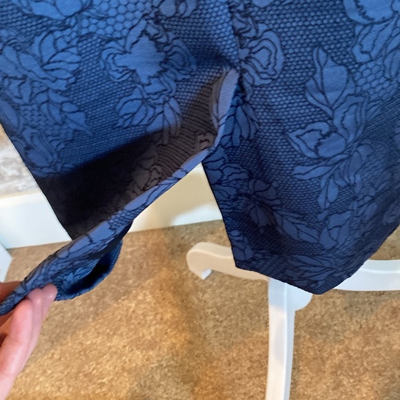 Antonio Melani dress. Size 10. Navy blue trim with medium blue flower pattern. - Picture 11 of 16